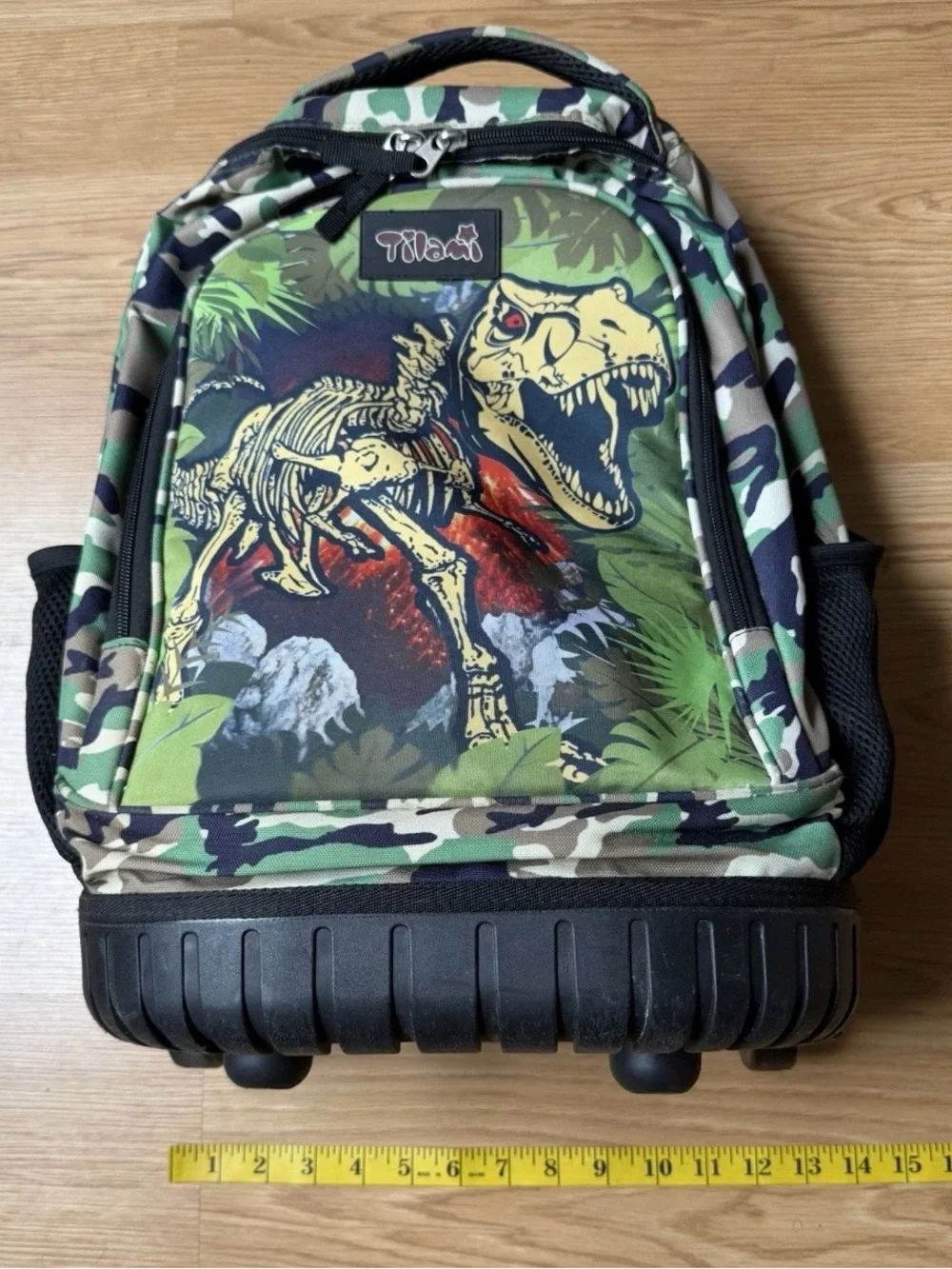Tilami T-Rex Camo Backpack with Wheels